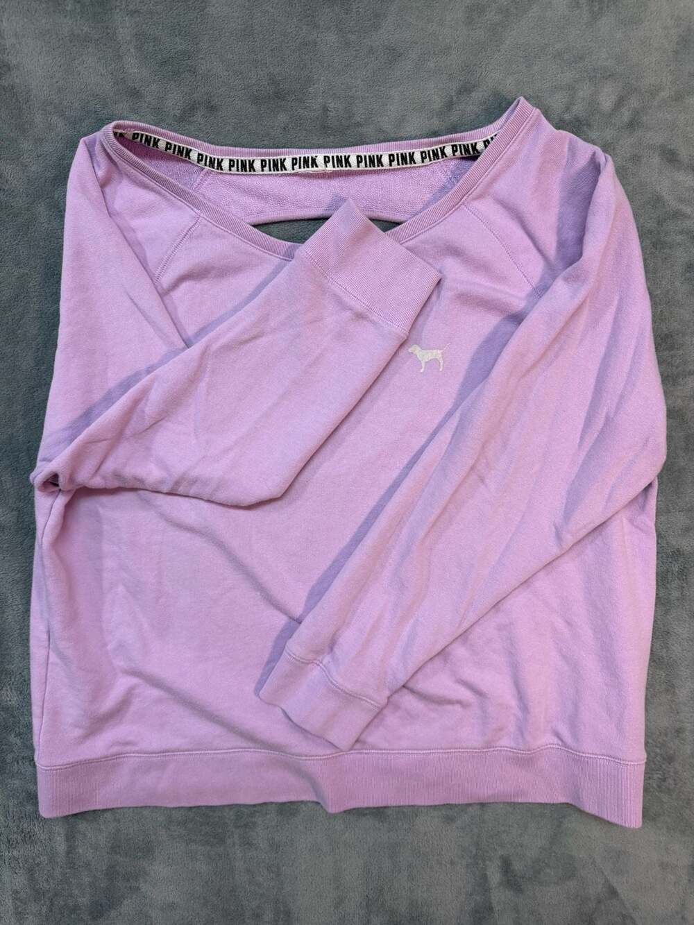 Victoria's Secret Pink Open Back Sweatshirt Lavender